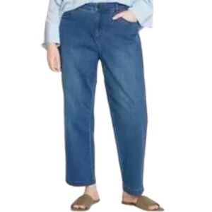 Universal Standard Womens Plus Size 14 Elastic Waist Weekend High Rise Jeans